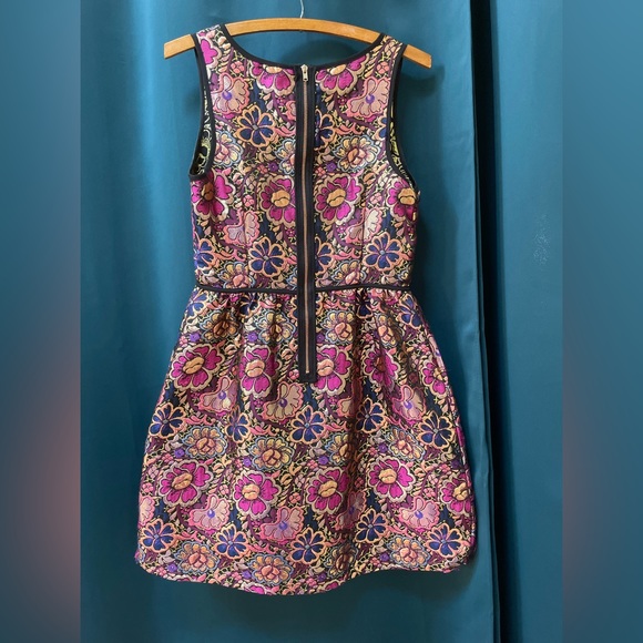 Size S Gold, fuchsia and indigo dress - Picture 2 of 6